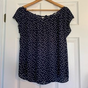 Lauren Conrad Polka Dot Blouse